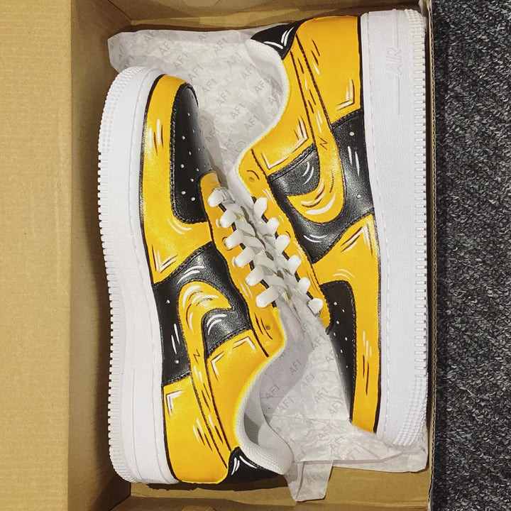 custom yellow air force 1