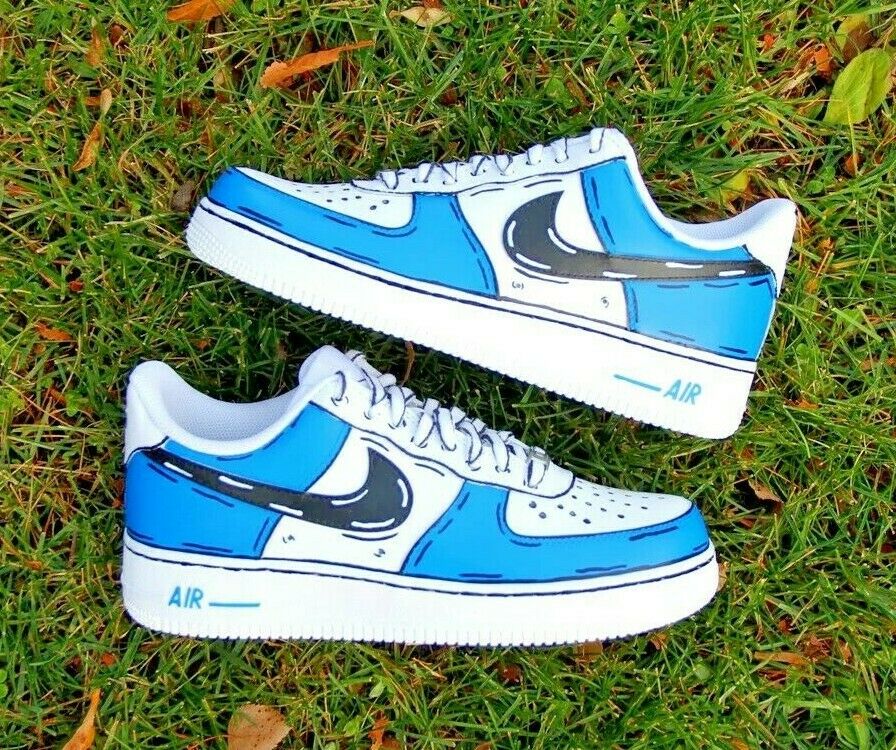 Mens Blue Air Force 1 Shoes.