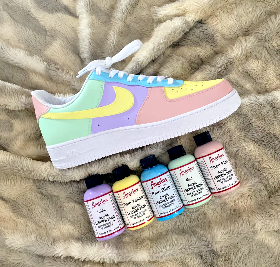 Air Force 1 Custom Low Pastel Shoes Purple Yellow Blue Green Pink All –  Rose Customs, Air Force 1 Custom Shoes Sneakers Design Your Own AF1