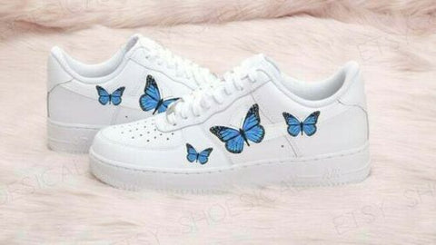 Air forces white with butterflies Clearance
