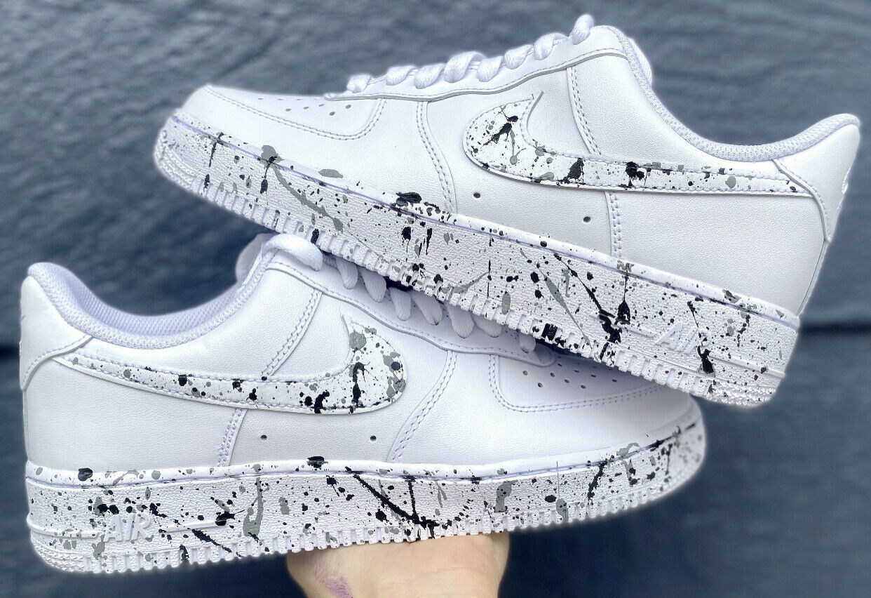 Custom splatter air force 1 deals
