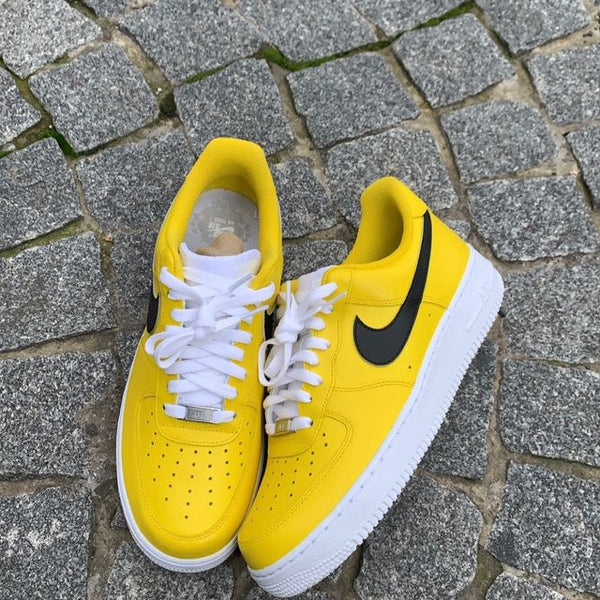 Air Force 1 Custom Low Cartoon Black & Yellow Bumble Bee Shoes Sneakers All Sizes AF1 Shoes 2