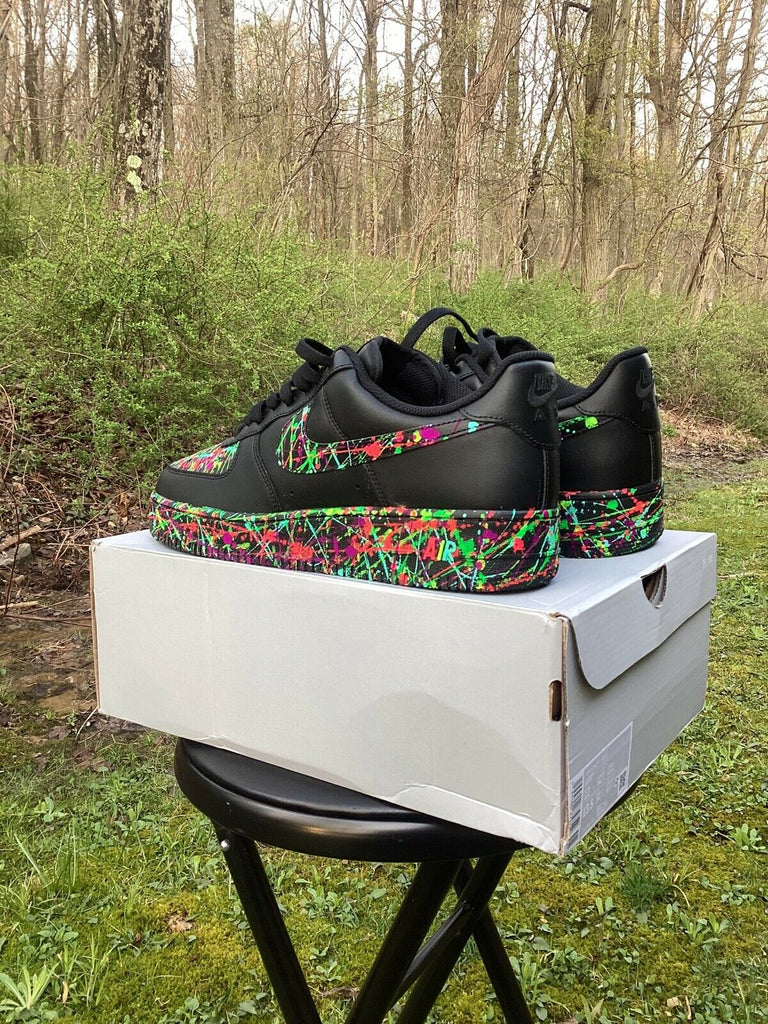 HOW TO SPLATTER SHOES, CUSTOM NIKE Air Force 1's