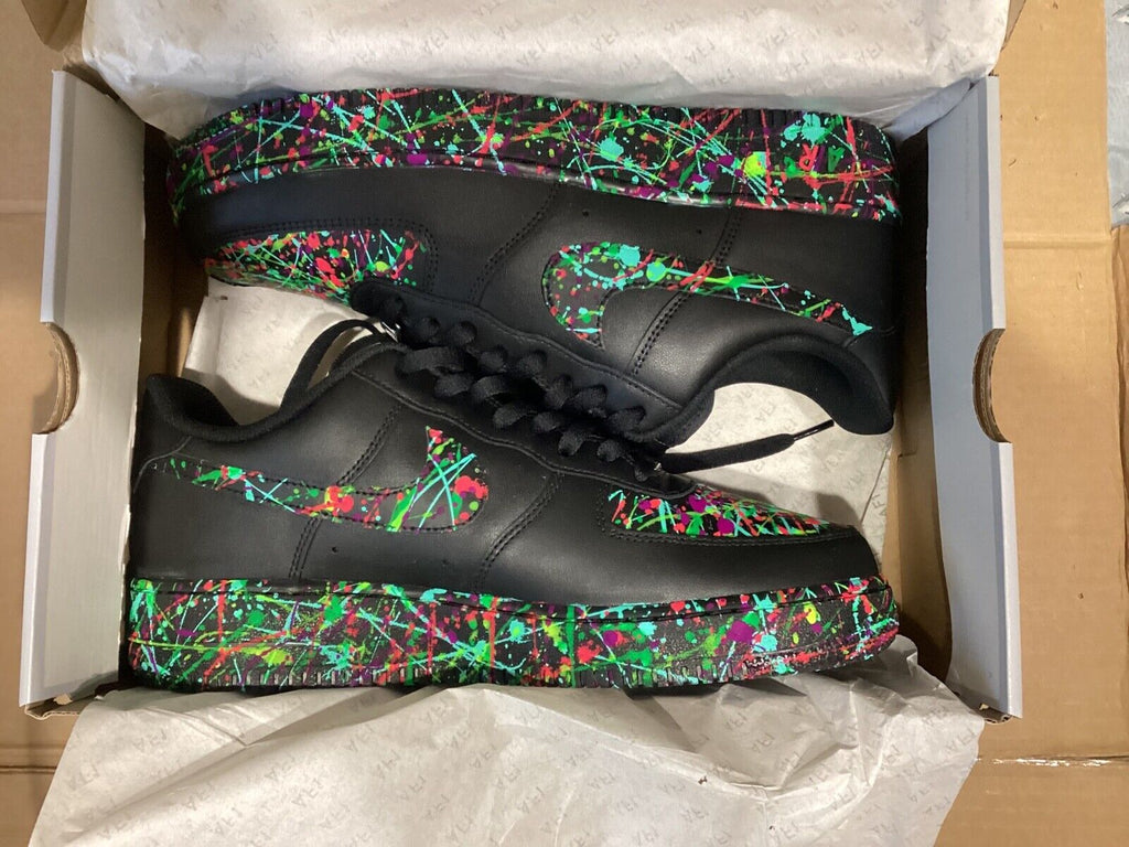 all black 'shoes with white swoosh