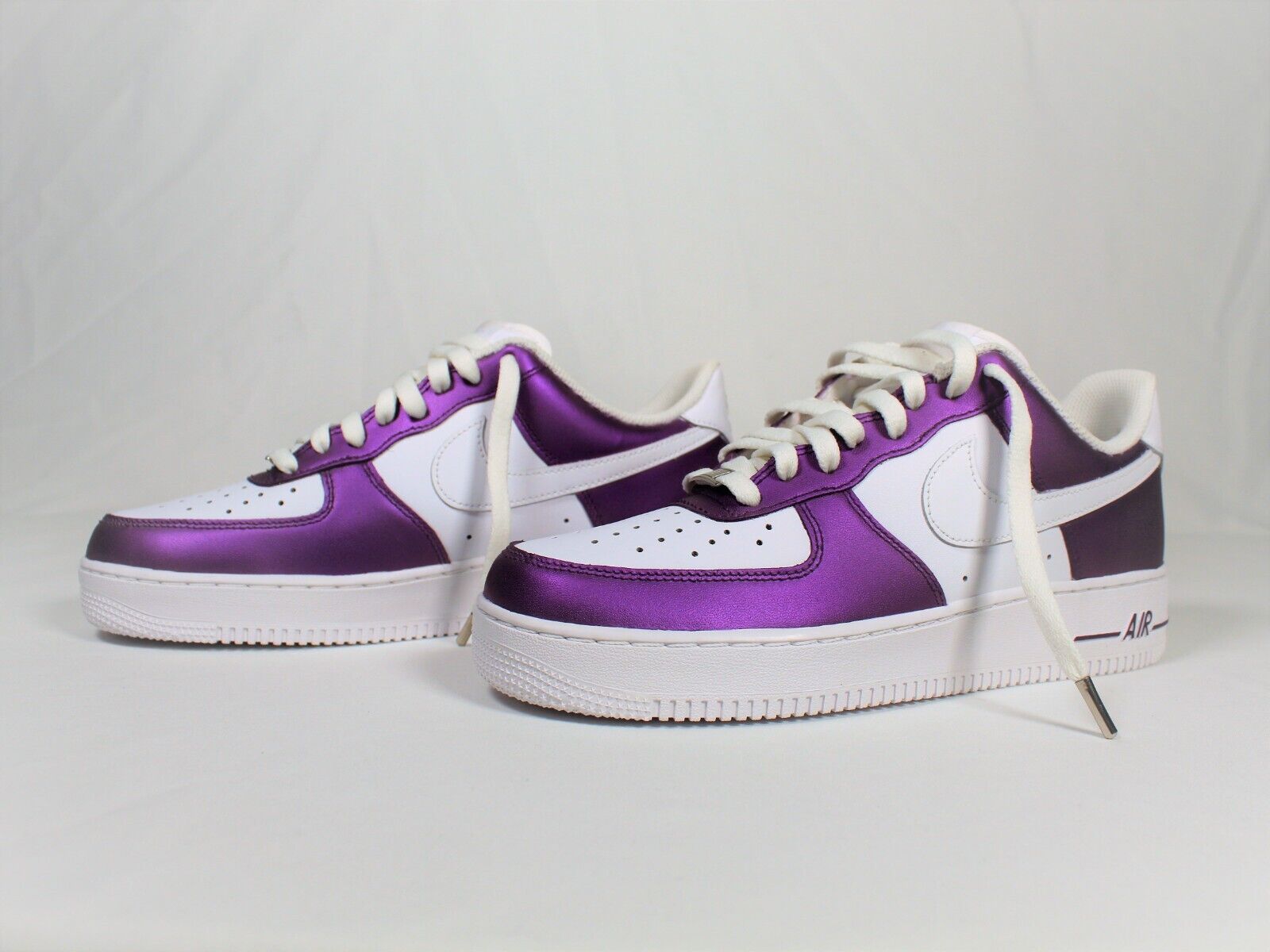 Air Force 1 Custom Low Purple Prince Pearlescent Two Tone Shoes Men Women Kids AF1 Sneakers