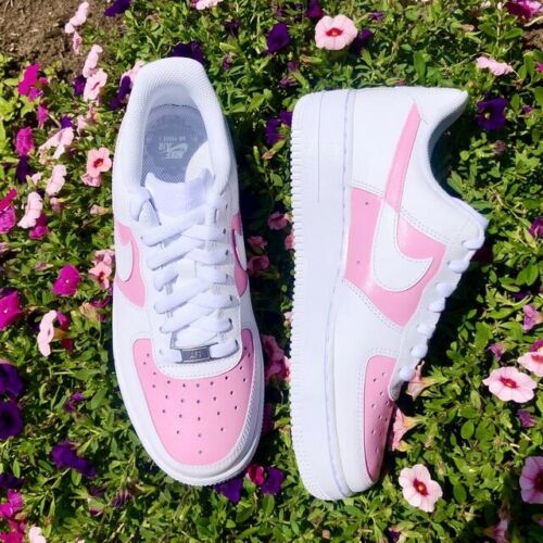 Air Force 1 Custom Low Two Tone Pink Casual Shoes Men Women Kids All Sizes AF1 Sneakers 2