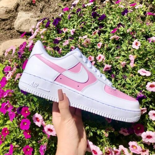 Nike Air Force 1 Custom Low Blue Two Tone White Casual Shoes Men Women Kids