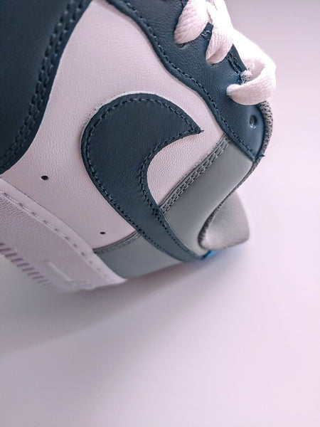 Air Force 1 Custom Shoes Dark Blue Gray Light Blue Tri Color Design Mens Womens Kids Sizes AF1 Sneakers 9