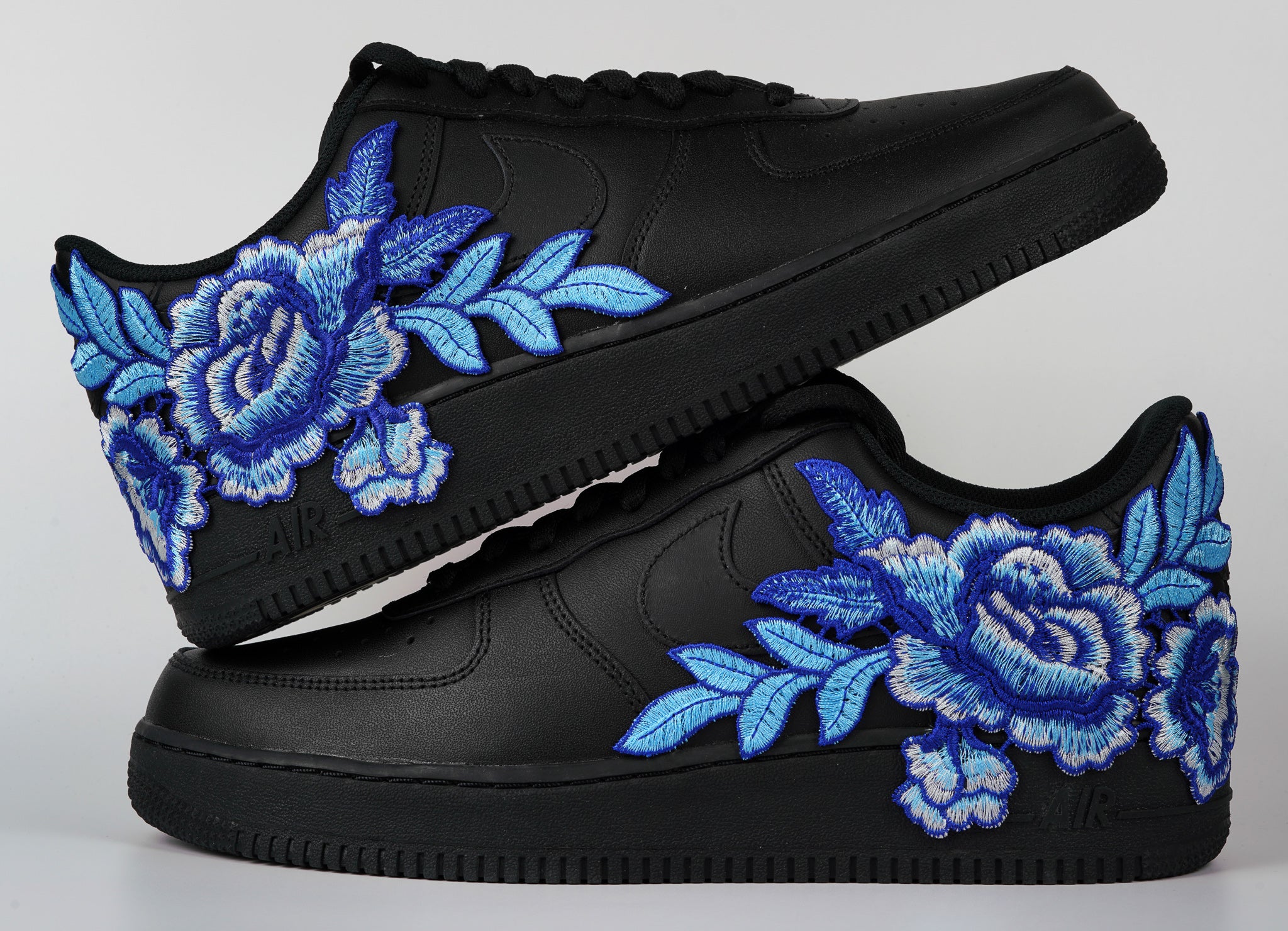 Nike blue flower shoes Clearance