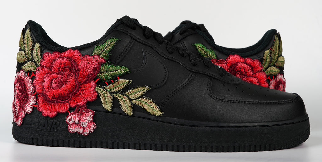 Black shoes with hotsell flowers on them