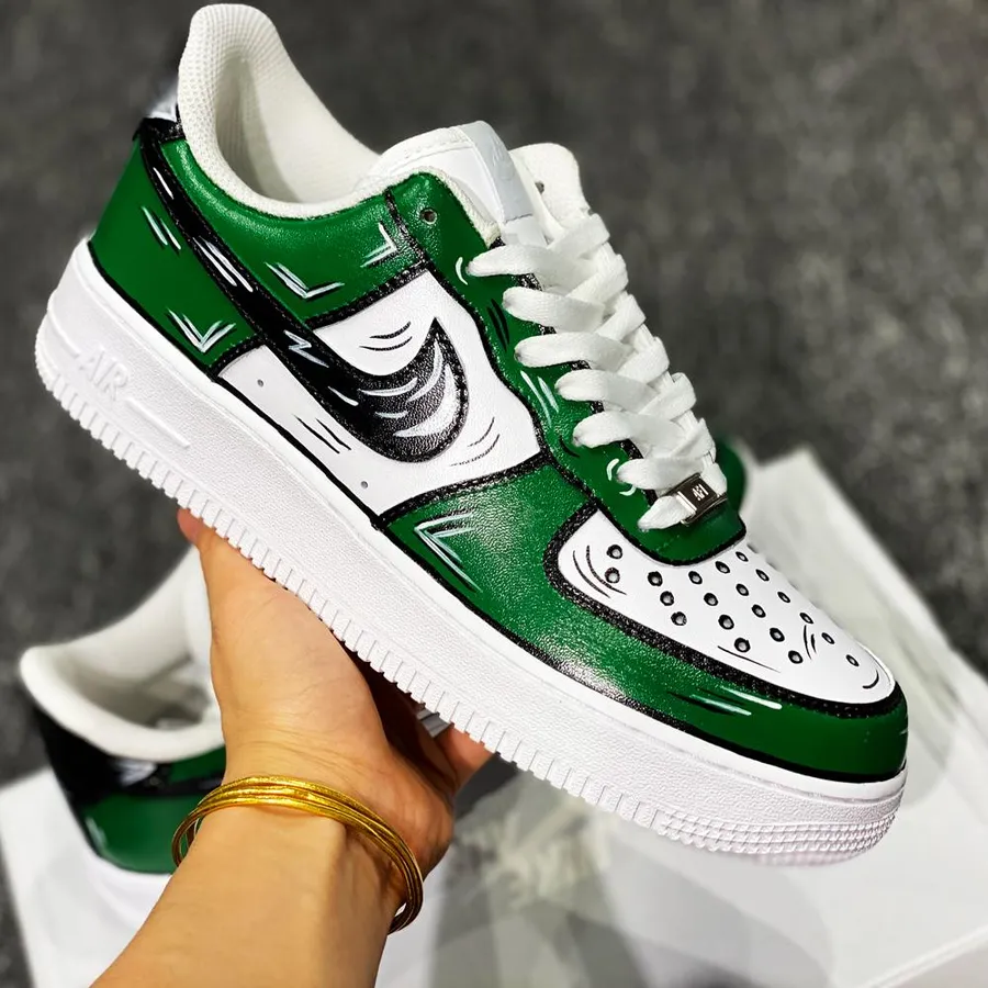 Nike Men's Air Force 1 GORE-TEX Casual Shoes, Green - Size 9.0