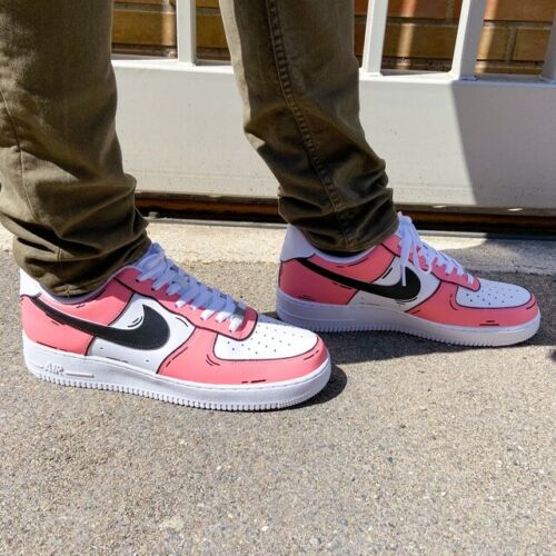air force 1 pink outline