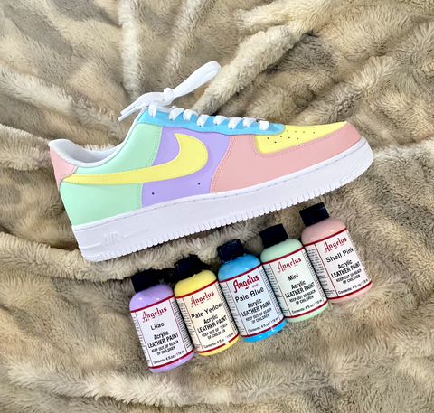 Air Force 1 Custom Low Pastel Shoes Purple Yellow Blue Green Pink All Sizes AF1 Sneakers
