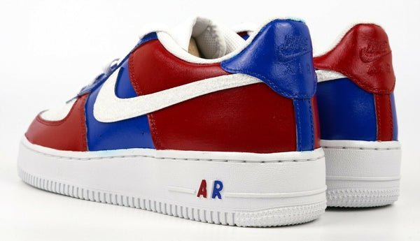 Air Force 1 Custom Low Shoes USA Red White Blue Glitter 4th of July Sneakers AF1 6