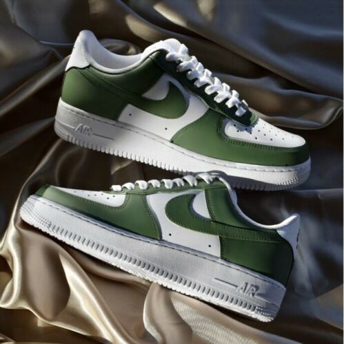 Nike Air Force 1 Low Custom Size 12 Men Neon Green Off White Lacing System  Rope