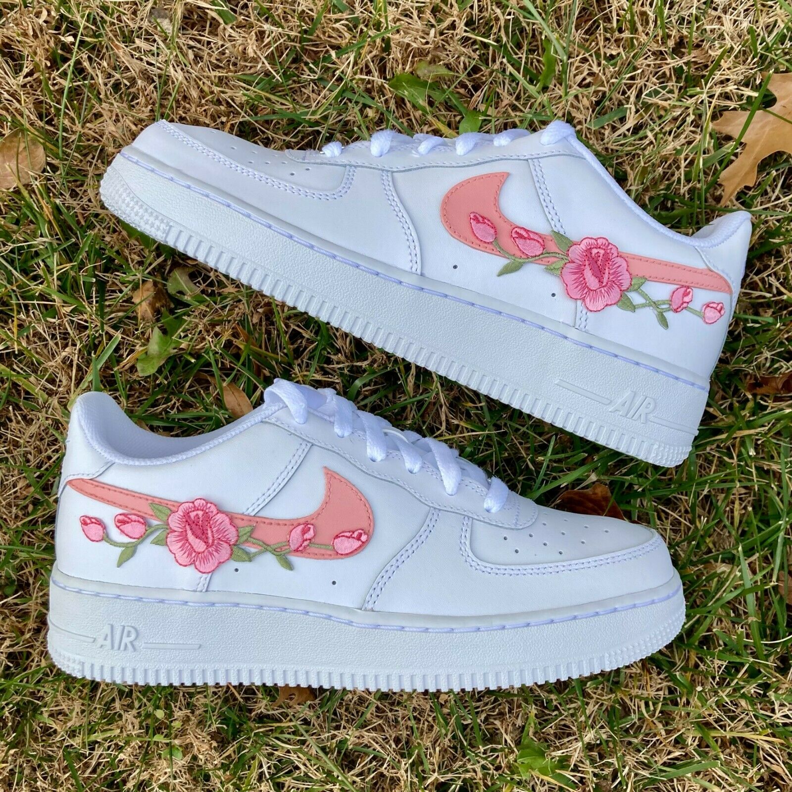 Air Force 1 Custom Low Gender Reveal Shoes Baby Blue & Pink All Sizes Af1 Sneakers 16 Mens (17.5 Women's)