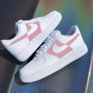 Air Force 1 Custom Low Two Tone Salmon Pink Casual Shoes Men Women Kids AF1 Sneakers