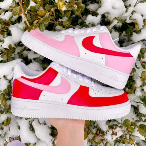 Air Force 1 Custom Low Valentines Day Red Pink Shoes Men Women Kids AF1 Sneakers 2