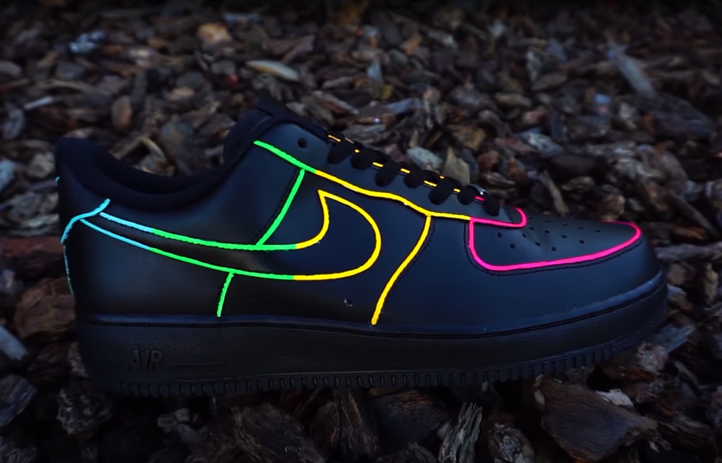Nike af1 neon best sale
