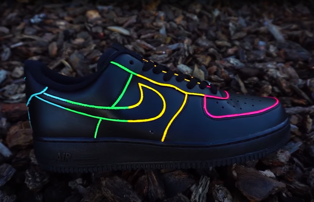 Neon Nike Air Force 1 Sneakers