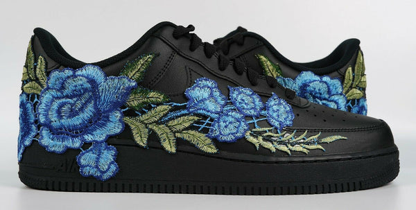 Air Force 1 Custom Sneakers Floral Flower Rose Red Blue Pink Orange Purple Black AF1 Shoes 5
