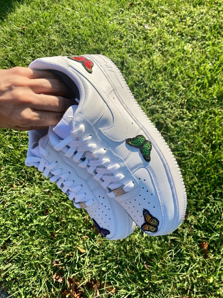 Air Force 1 Purple Red Blue Green Pink Orange Butterfly Fun Custom Shoes AF1 Sneakers